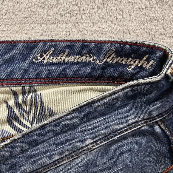 Tommy Bahama Jeans Mens Sz 35x30 Blue Sand Drifter Authentic Straight Denim - Picture 5 of 12